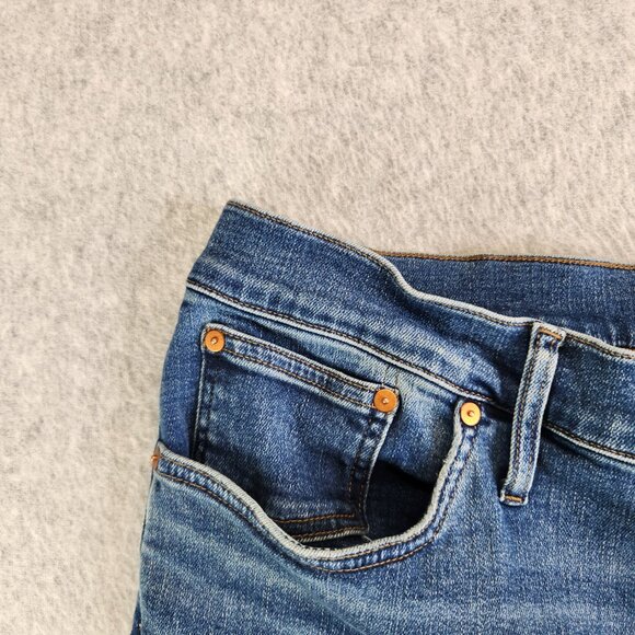 Madewell Jeans Womens 32 Blue Mid Rise Kick Out Cropped Ankle Bootcut Modern - Picture 3 of 15